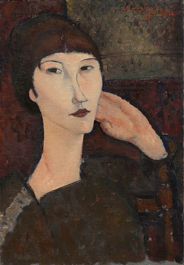 Amedeo Modigliani - 116, Ritratto di Adrienne (Donna con la frangetta), National Gallery of Art, Washington